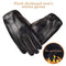 Drive Gothic Punk Fleece Guantes Touch Screen Gloves PU Leather Gloves Thicken