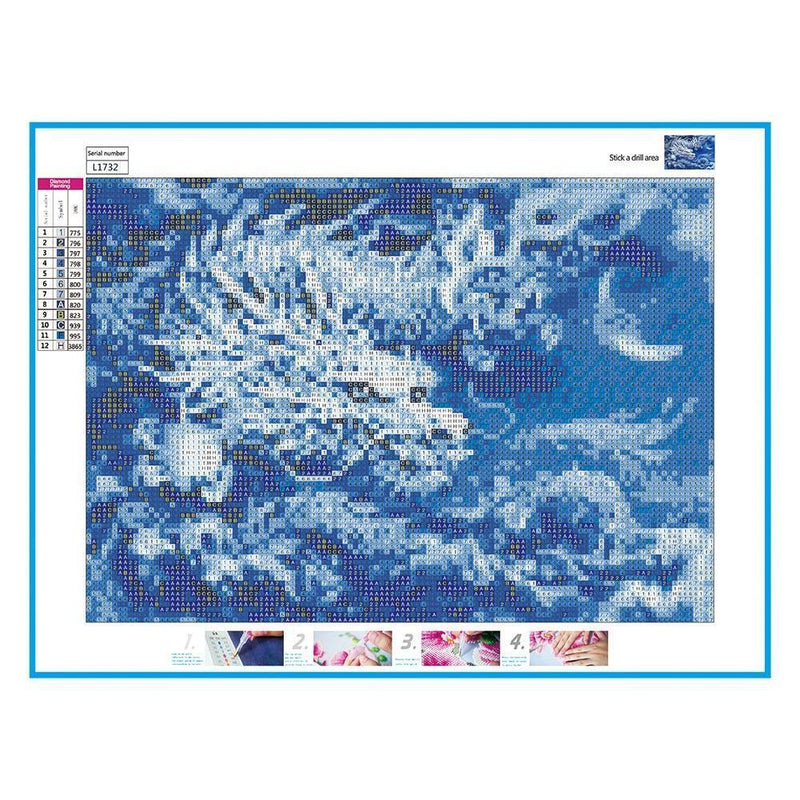 vanpower Full Drill Animal 5D Diamond Paintings of Number Kits, DIY Home Mosaic