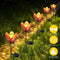 Metal Flowers Solar Lights, Outdoor Stake Art Light, for Yard, Lawn, Courtyard