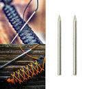 2pcs Steel Paracord Needle Umbrella Rope Needles E3F5 F2V5 Stitching Y2G5