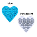 Necklace Earring Moulds Valentine's Day Mold Heart Shape Pendant Keychain DIY