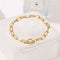 Wrist Stainless Steel Geometric Shape Toggle Clasp Bracelet OT Buckle Chain
