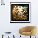 5D Kit Rhinestone Pictures DIY Shiny Aries Full Round Drill Art Diamond Pai