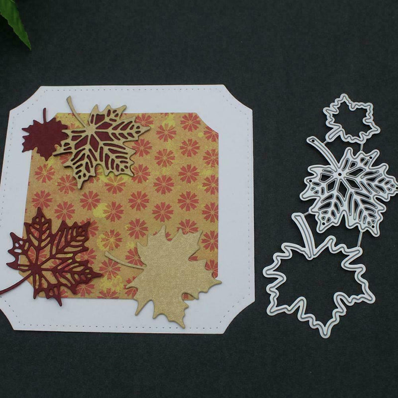 Maple Leaf Metal Cutting Dies Stencils Scrapbooking Embossing Craft Paper S7Q4