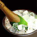 Double Wall Ice Bucket Insulated Stainless Steel with Tongs Strainer (3.2L)