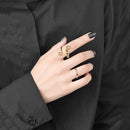 Adjustable Fidget Single Coil Spiral Beads Rings Rotate Freely for Girl Gifts