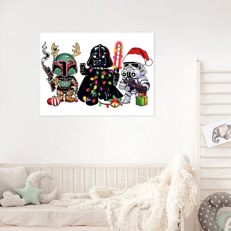 5D Christmas Cartoon Diamond Painting Full Round Rhinestone Drawing Picture Kits