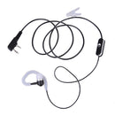2-Pin Interphone Earphones Headphones PTT MIC Headphones Earphones Single Ear BAOF