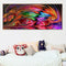 DIY Diamond Mosaic Painting Kit Full 5D Round Rhinestone Colored Light Pict