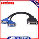 DMS-59 Pin 5.9mm Male, 2 VGA 15 Pin Female Cable Splitter Digital Adapterka