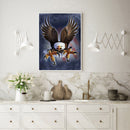 Full Square Drill Diamond Painting 5D Kit DIY Fierce Eagle Drawing Bedroom Decor