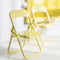 Mini Mobile Holder Creative Folding Chair Table Cell Phone Stand (Yellow) Newly