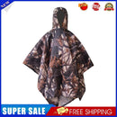 Waterproof Raincoat Unisex Rain Jacket for Outdoor Hiking (Leaf Camo)