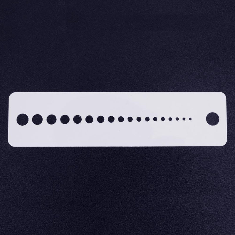 1pc Professional Knitting Needle Gauge Plastic Inch cm Home Sewing Ruler Tool