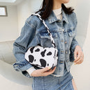 Fashion Women Animal Printing Canvas Shoulder Underarm Bag Handbags (Cow)