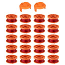 20Pack WORX WA0010 Replacement Spool Line For Grass Trimmer Edger 10ft Cap Cove/