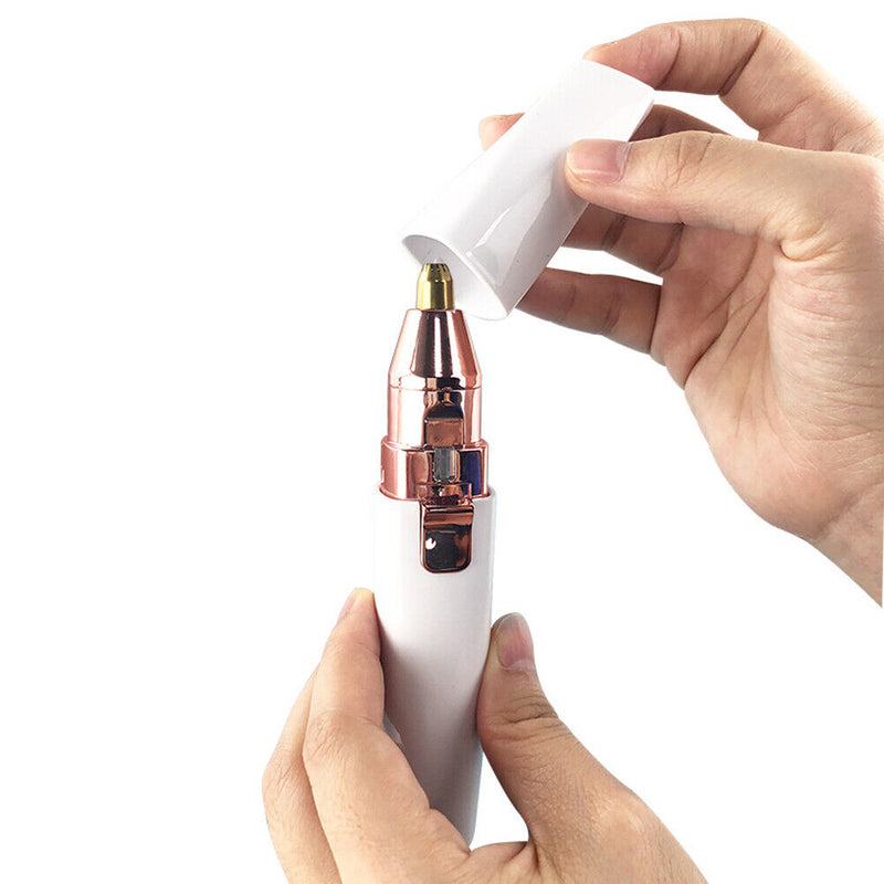 2 in 1 Women Electric Facial Hair Remover Eyebrow Shaver Trimmer Epilator
