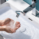 #A 1080 Degree Rotation Faucets Extender Stainless Steel Splash-proof Booster He