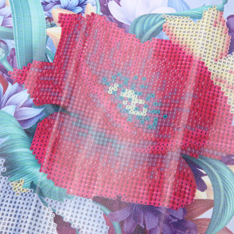 5D DIY Round Drill Diamond Painting Flower Cross Stitch Embroidery Mosaic