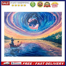 Reflected Fish Oil Paint By Numbers Kits Canvas DIY Picture for Adults Children