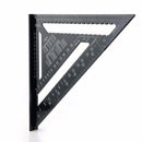 12"" Black Triangle Ruler for Woodworking Measurement Tool Quick Read