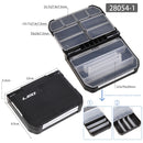 Fishing Tackle Box with Compartment Grids Lead Tool Storage Boxes Case Organizer