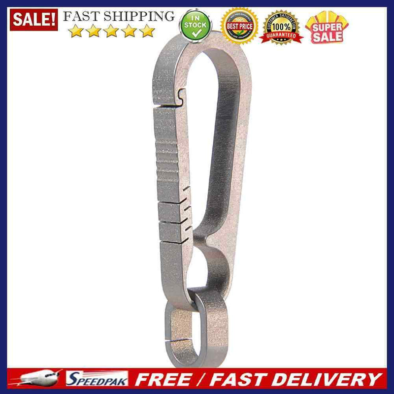 Corrosion Resistance Titanium Alloy Keychain Pendant Portable Backpack Orname