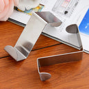 Organizer Cabinet Draw Holder Z-shape Door Hook Stainless Steel Clothes Hanger