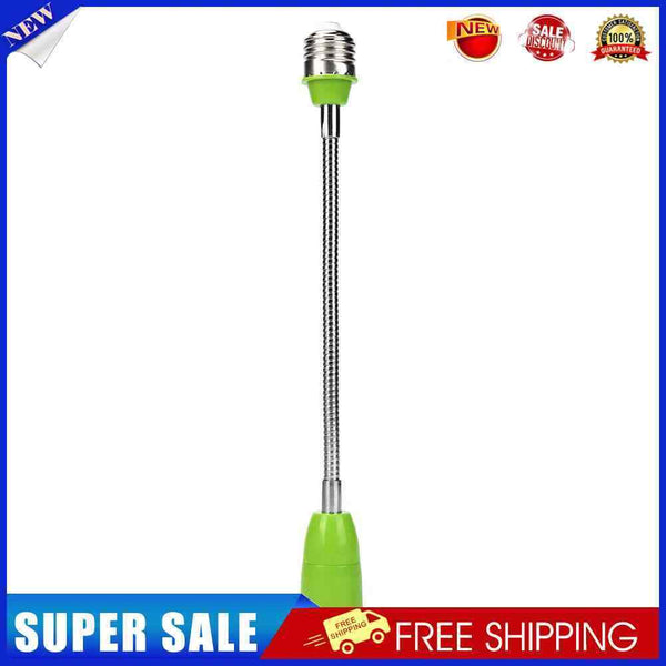 5pcs E27 LED Holder Universal Flexible Extension Lamp Socket(Green)