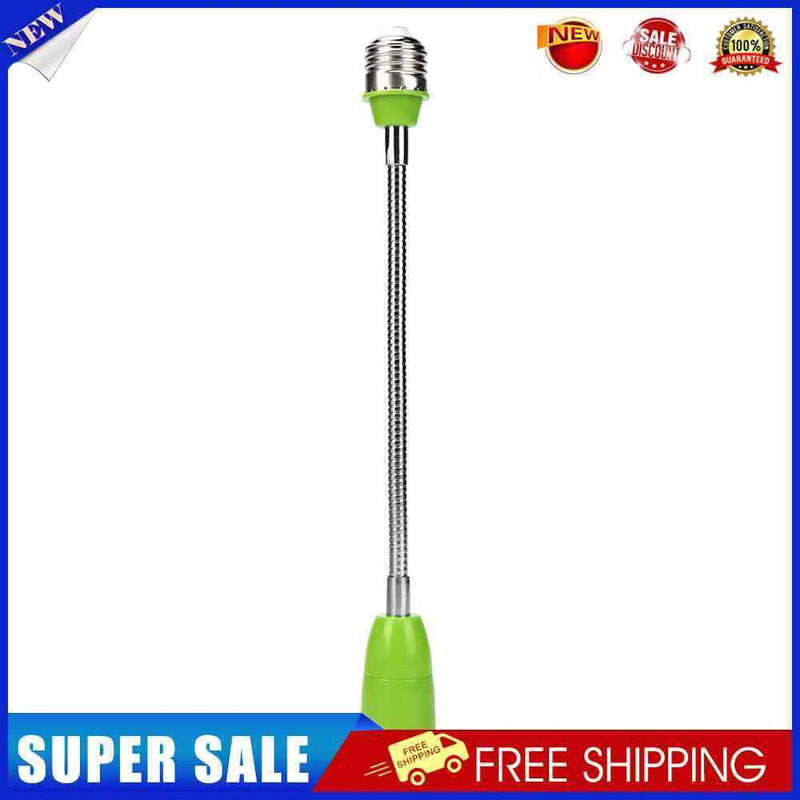 5pcs E27 LED Holder Universal Flexible Extension Lamp Socket(Green)