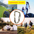 Fast Hang Buckle D-Ring Keychain Clip Safety Lock Climbing Carabiner (D) Newly