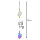 Hanging Crystal Sunlight Catching Pendant Catcher Wind Chimes Indoor Ornament