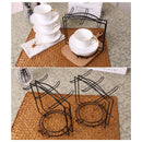 Tea Cups Display Stand Cups Holder Stainless Steel Drying Rack for Cups Dishes