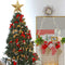 Glitter Christmas Star Tree Topper Sparkling Five-Point for Star Christmas Tree