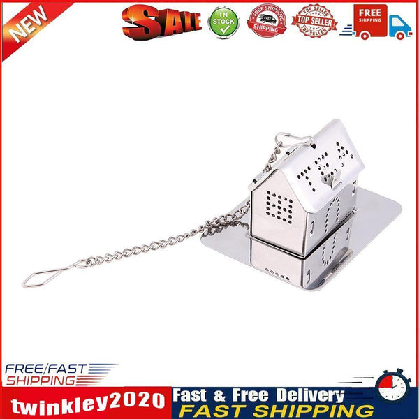 1pc Stainless Steel House Shape Tea Infuser Loose Leaf Tea Strainer Filter Newly