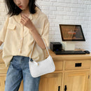 Simple Elegant Women Small Shoulder Bag Lady Pure Zipper Casual Sling Handbags