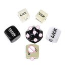 6PCS Gift Valentines Day Creative Game Couple Dices English Carved Dice