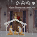 Christmas Nativity Scene LED Light Nativity Family Scene Ornaments Yard Stakes
