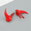 Devil Hair Barrettes Halloween Hair Clips Ghost Hat Red Horns Ears Hairpin