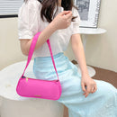 Fashion Solid Color Handbag Nylon Women Casual Totes Portable Lady Shoulder Bags