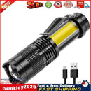 Mini Rechargeable LED Flashlight XPE+COB Waterproof Zoomable Work Light Newly