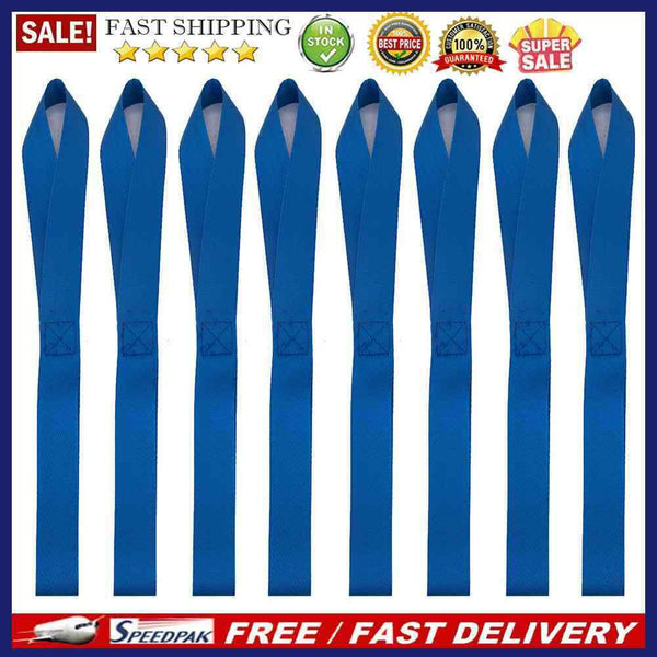 8pcs Soft Loop Motorcycle Tie-Down Straps 13x1 inch for Towing Cargo ATV UT