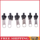 6pcs/set Universal Fix Zipper Repair Kit Replacement Zip Slider(Half black) UK