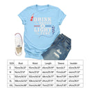 Independence Day Drink Light Tea T-Shirt (Blue XL)