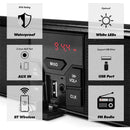 Bluetooth Motorcycle Stereo LED Speaker Audio System FM Radi. USB AUX A5L9