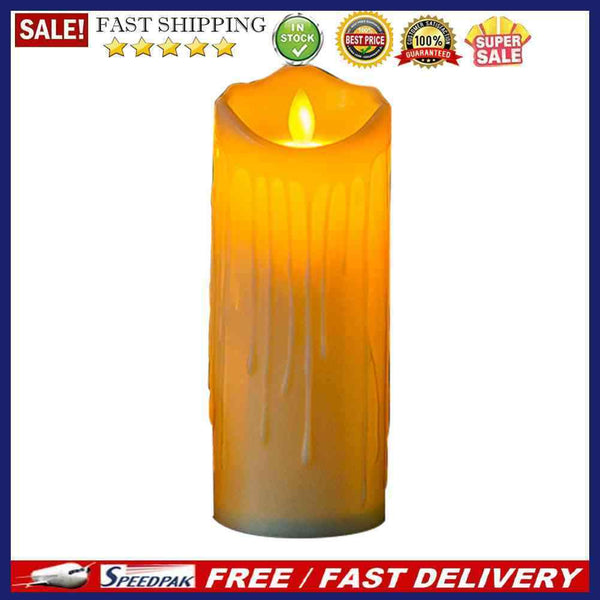 Flameless LED Candles Light Flickering Pillar Lights Wedding Party Home Decor