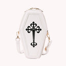 #A Gothic Crossbody Bags Coffin Shape Fashion Messenger Pouch Small for Women Gi