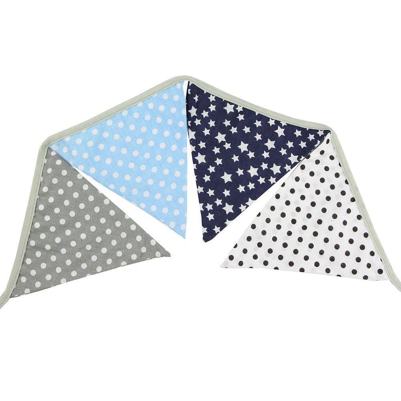 12 Flags 3.2m Dots Print Pennant Flag Bunting Wedding Festival Decor Banner