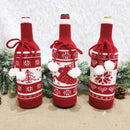 Home Knitting Stoppers Bag Wine Bottle Cover Xmas Decorations Merry Christmas
