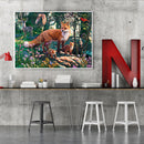 Oil Paint by Numbers Kit Animal Family DIY Picture Drawing Artwork Craft Gifts